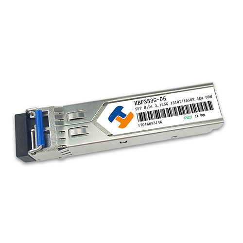 SFP 3.125G 单纤 1310nm TX / 1550nm RX 5km